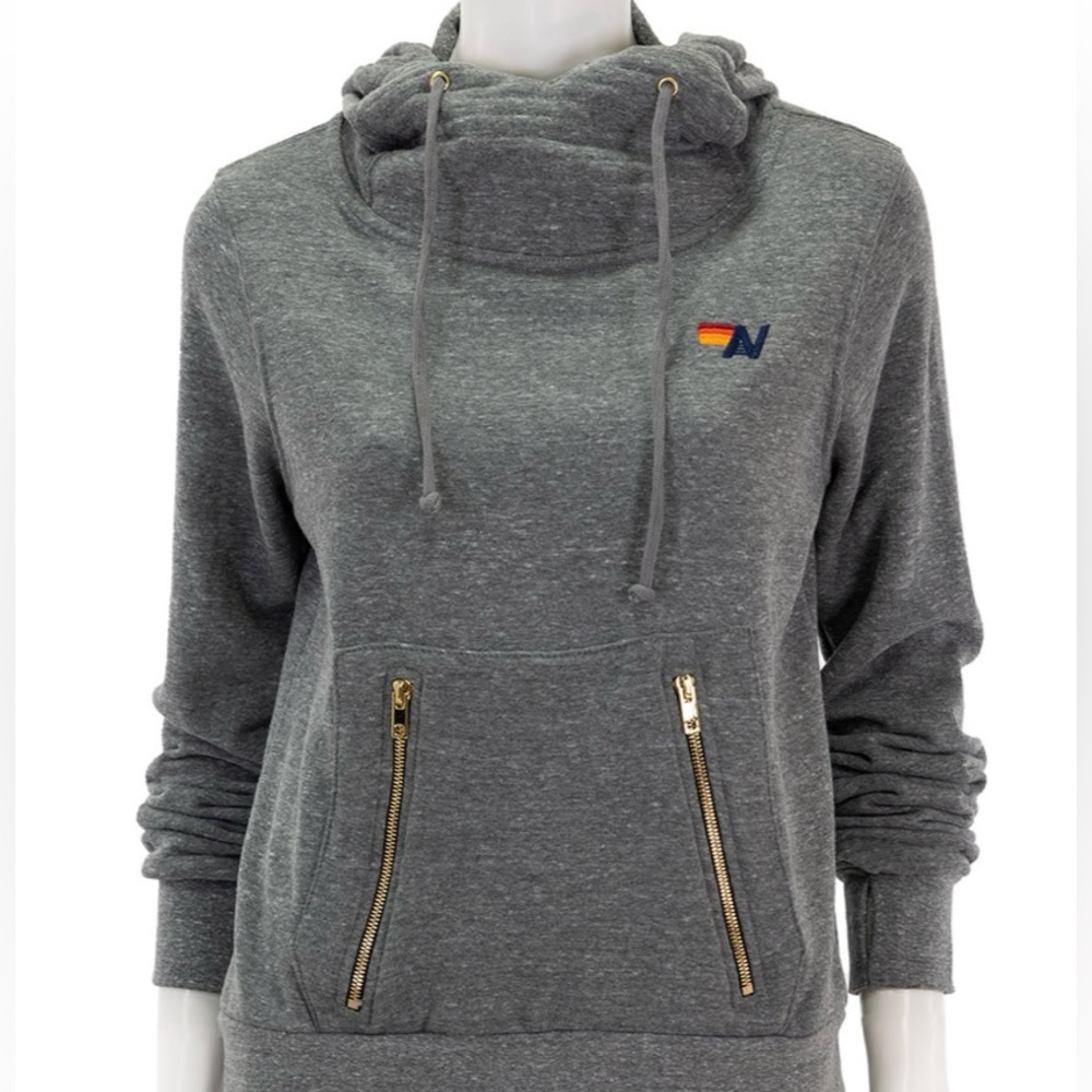 Aviator Nation Heather Gray Ninja Hoodie